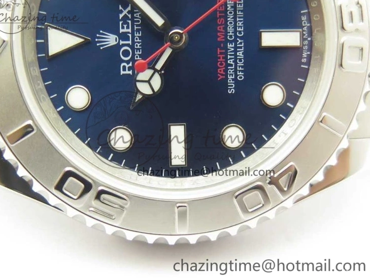 ARF on 1:1 Bracelet Best SH3135 116622 Edition Blue Dial SS Yacht-Master 0115